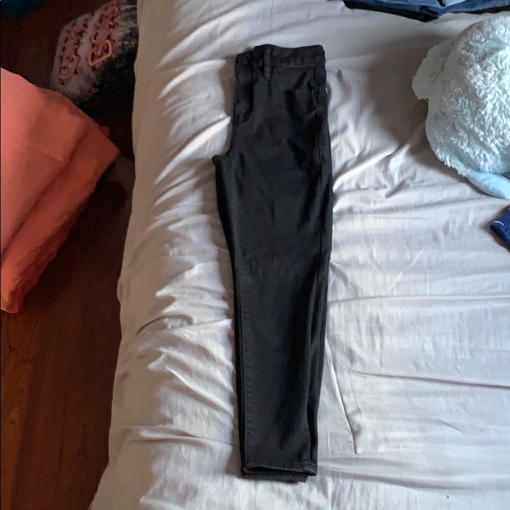 plain black jeans